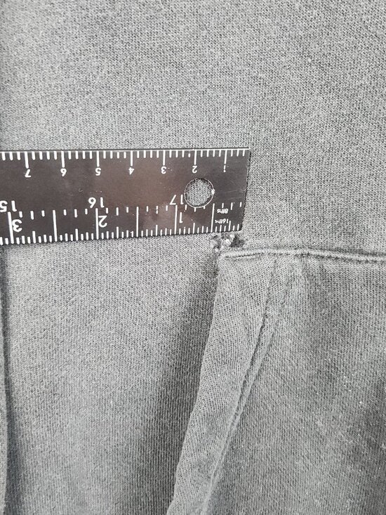 Nike Sportswear Club Fleece Hoodie Men's 2XL Black Faded Pullover Sweatshirt - Picture 8 of 9